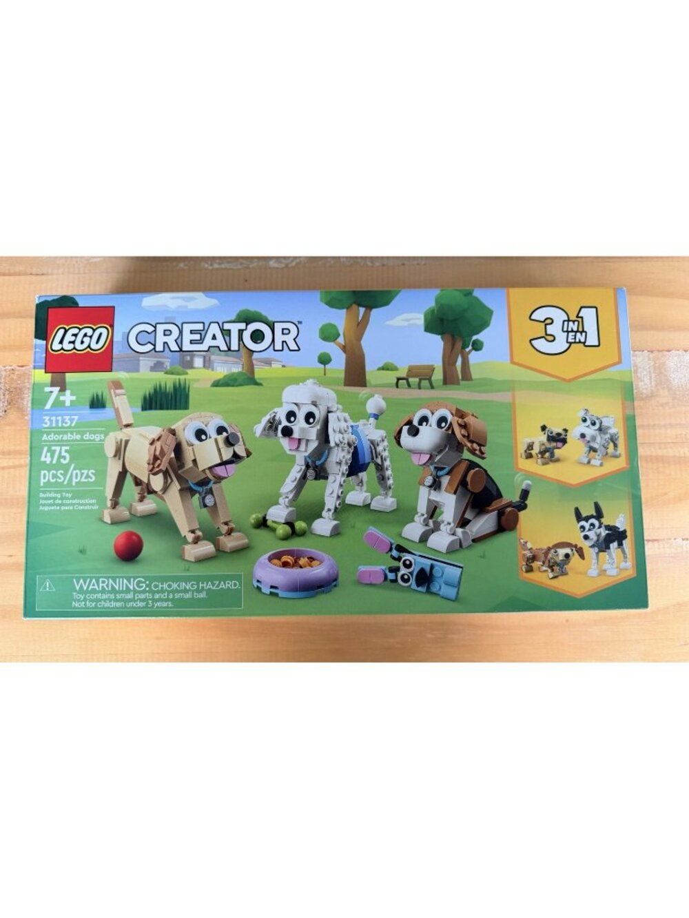 LEGO Creator # 31137 Adorable Dogs RETIRED 475 Pieces New Open Box